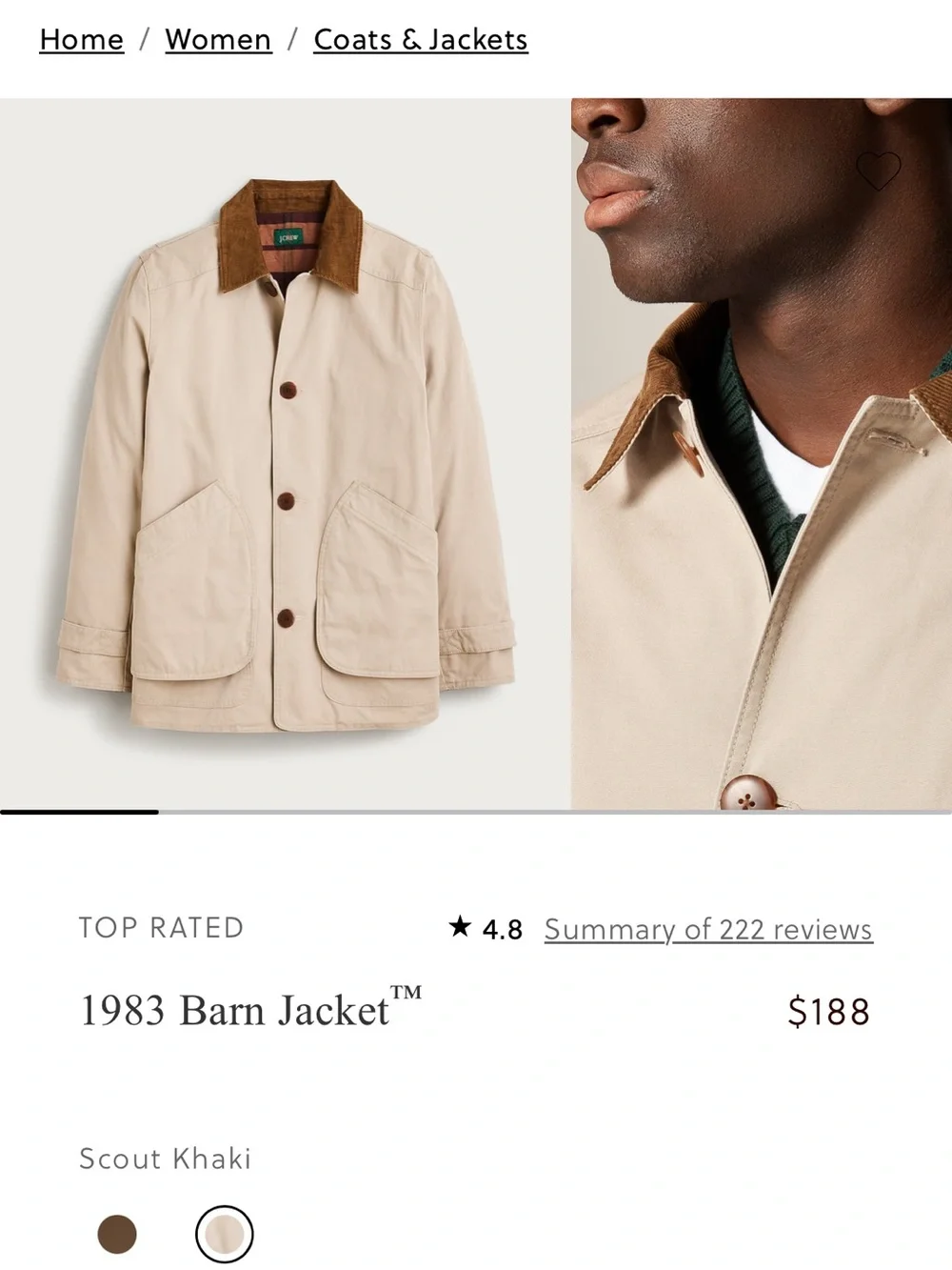J. Crew 1983 Barn Jacket